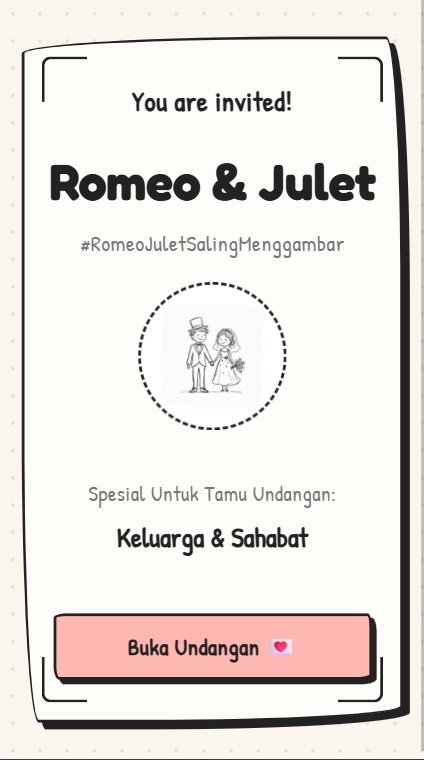 Doodle Tale Wedding Invitation Template