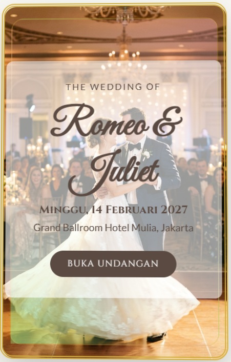 Spatial Amour Wedding Invitation Template